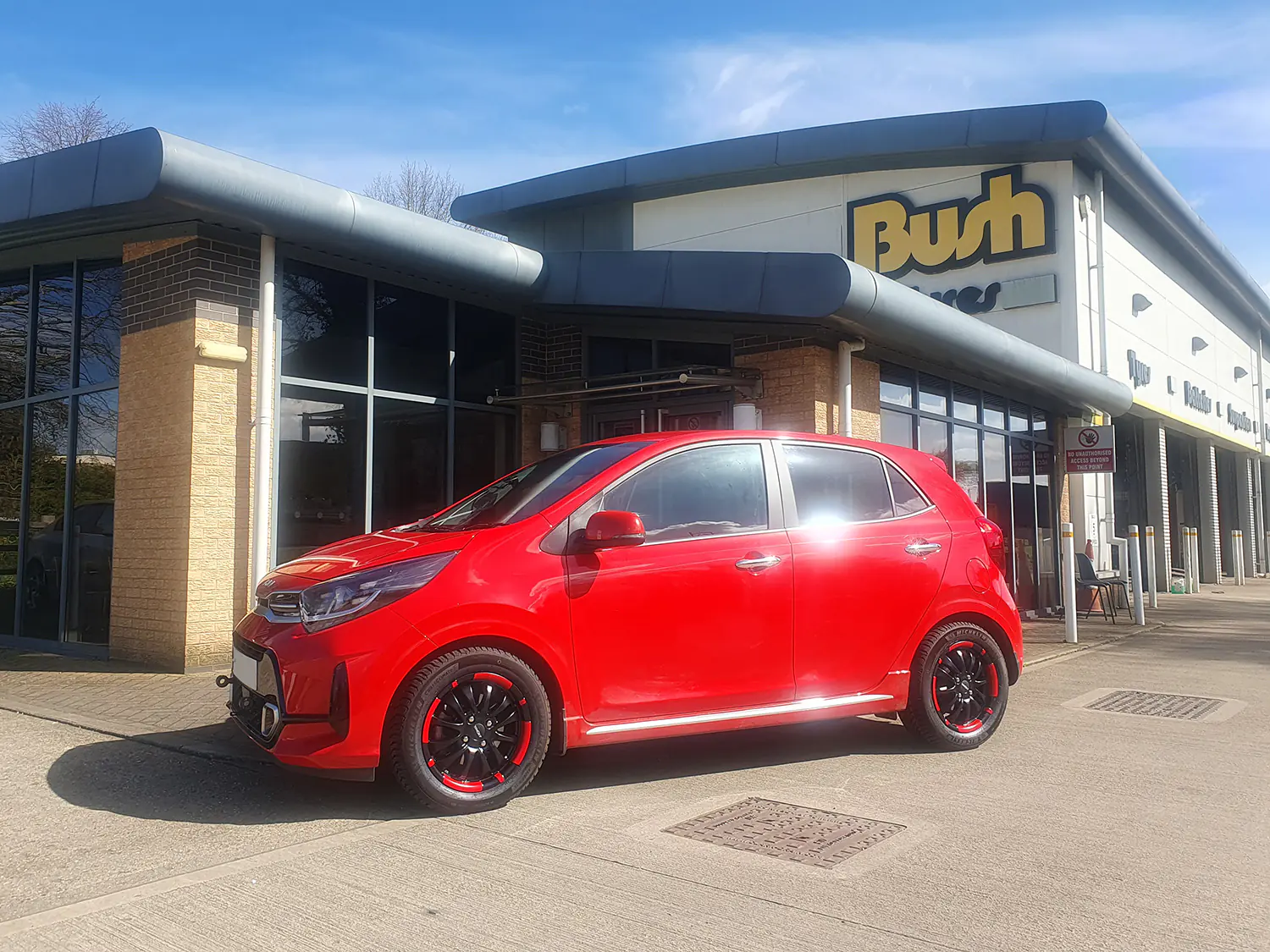 2022 Kia Picanto GT-LINE on full set of Ronal wheels and Michelin Cross Climate 2 Tyres.