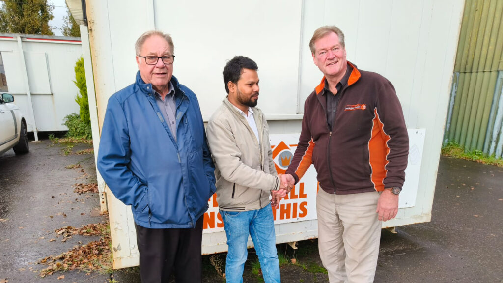 Pete Kemp who looks after Larrington Trailers for Bush OE2 - BA Bush’s OE2 division, along with Abhiskek Kumar and Richard Larrington.