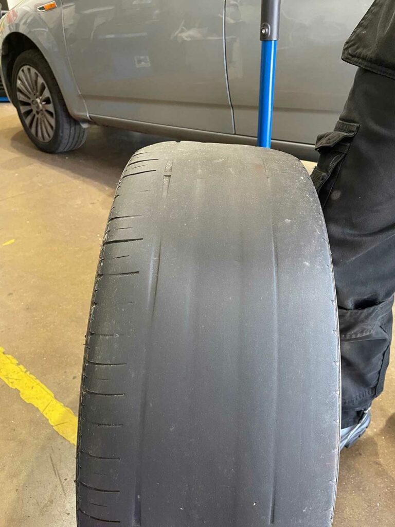 Bald tyres