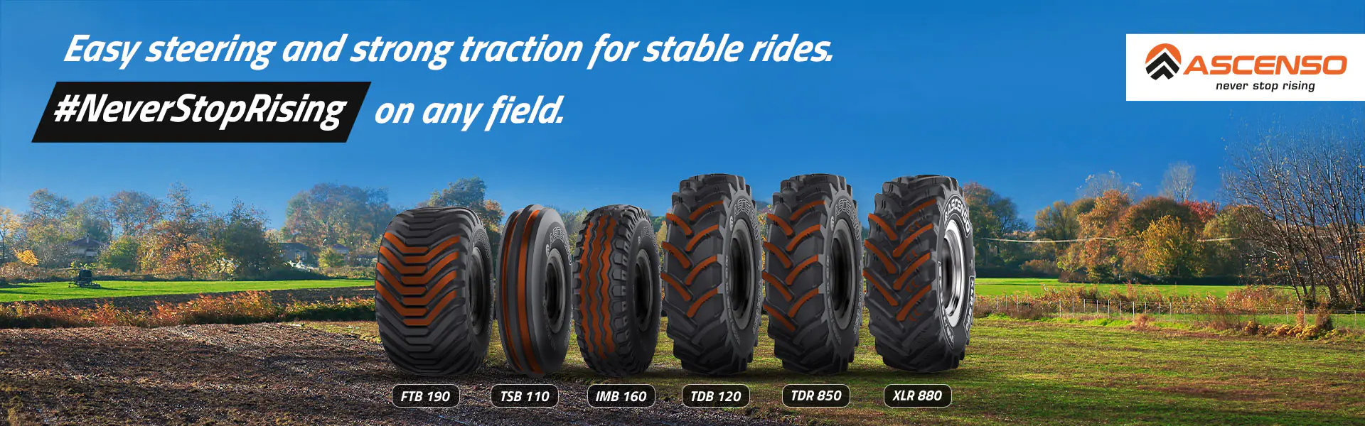 Ascenso agricultural tyres