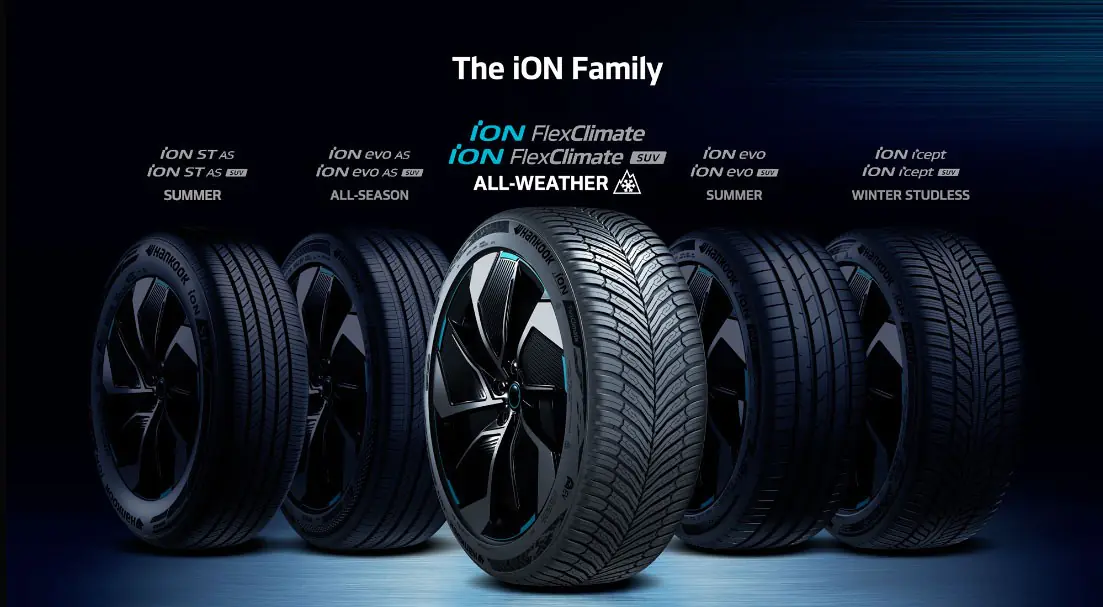 Ultra High Performance EV Tyre for All-Weather Conditions: Hankook iON Flexclimate