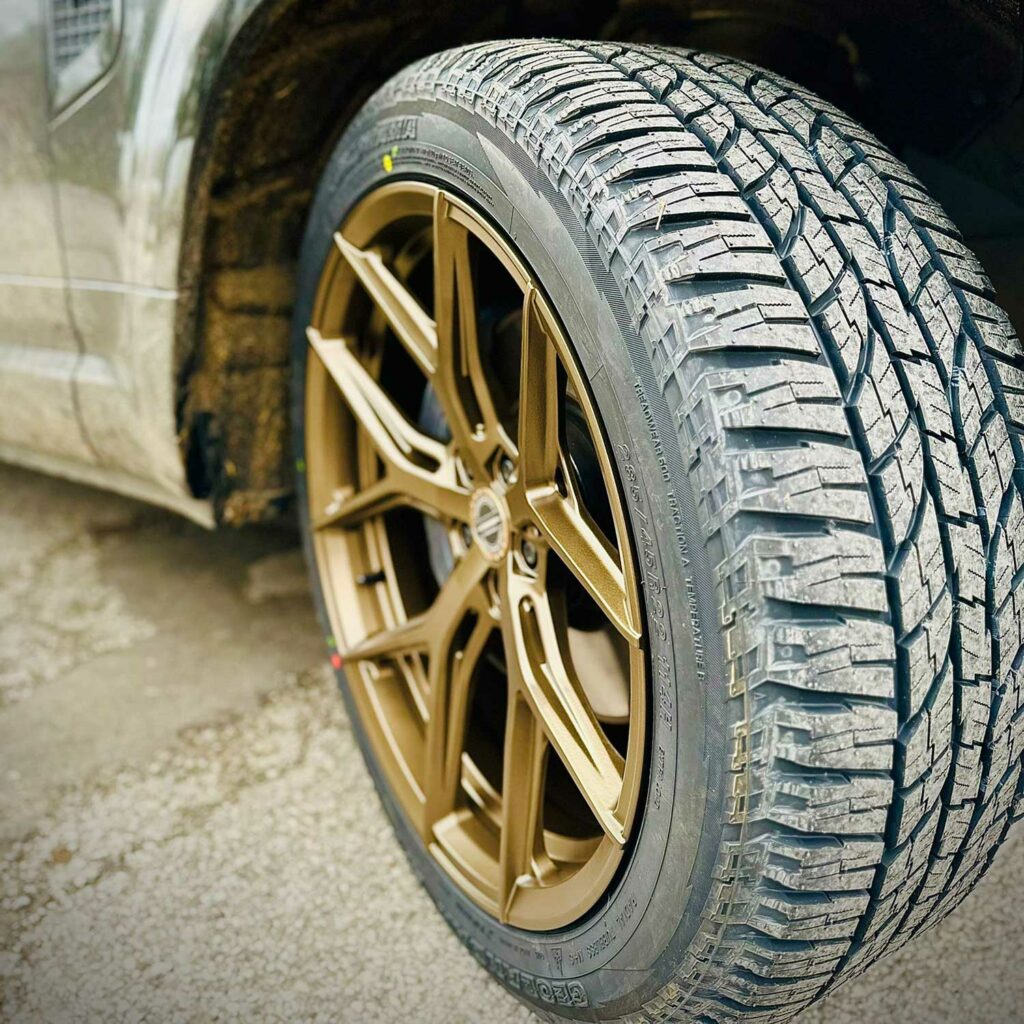 Yokohama All terrain Tyres and Vossen Wheels for 2023 Land Rover Defender