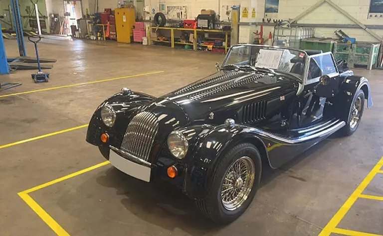 Avon Tyres on Morgan Sports Car