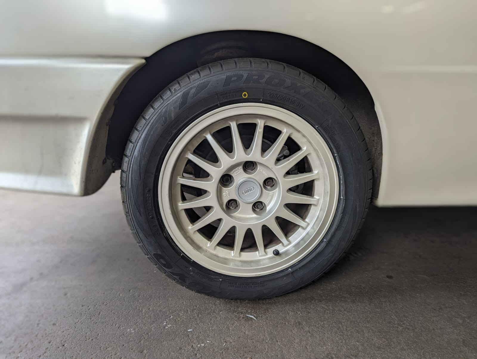 Toyo Tyres fitted to Audi Quattro