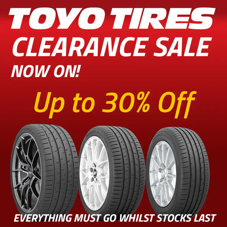 Toyo Tyres Clearance Sale -with Bush Tyres
