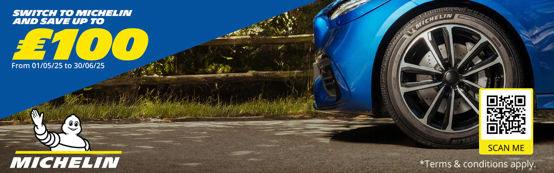 Switch to Michelin and save up to £100