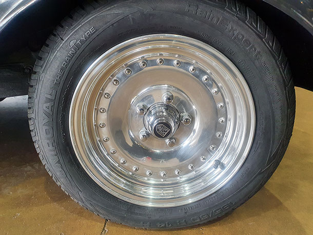 195/60R14 86H Uniroyal Rain Expert tyres fited to 1934 Ford 3-Window Coupe