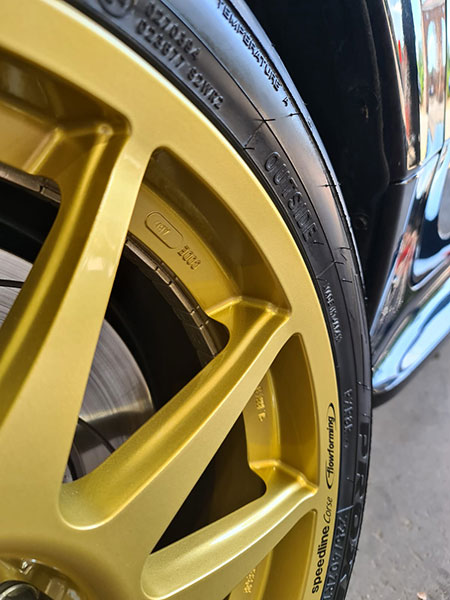 BeFastR Toyota GR Yaris Speedline Corse Turini Gold Alloy Wheels