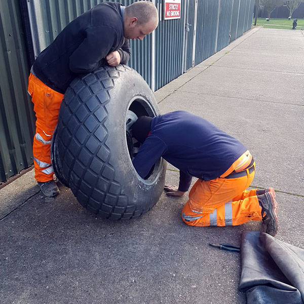 New Inner Tubes for B25 Mitchell Bomber Lincolnshire Aviation Heritage Centre - Bush Tyres