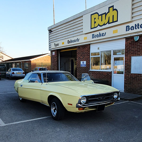 1972 Yellow Ford Mustang