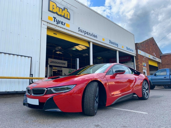 BMW I8 fitted with Bridgestone S001 tyres | Bush Tyres - Horncastle