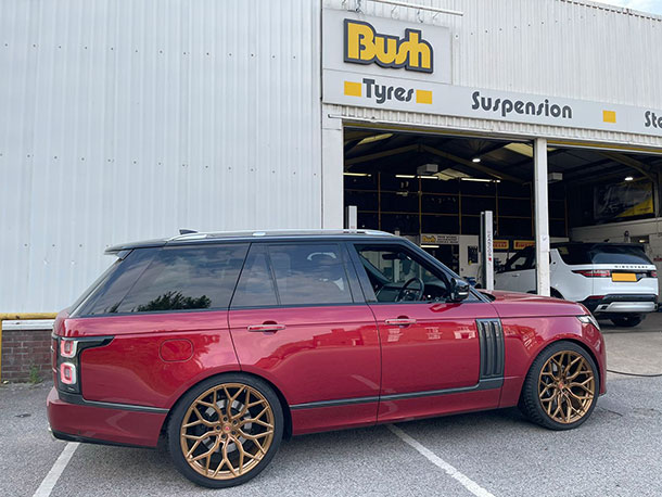 Supercharged Land Rover SVAutobiography on Vossen Wheels at Bush Tyres