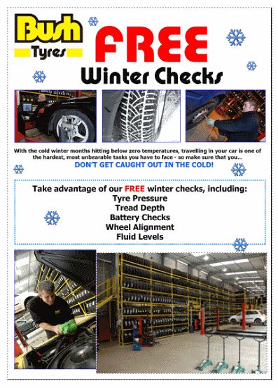 Bush Tyres Free Winter Check