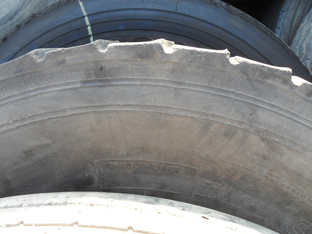 Tire wear patterns telling of overall truck maintenance