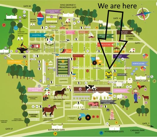 Royal Norfolk Show Map 2019