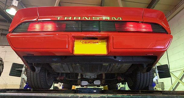 Wheel alignment check for 1979 Pontiac Firebird Trans Am