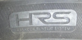 Hankook Runflat System (HRS) HRS (Hankook Runflat System) is the sidewall marking to look for on a Hankook run-flat tyre