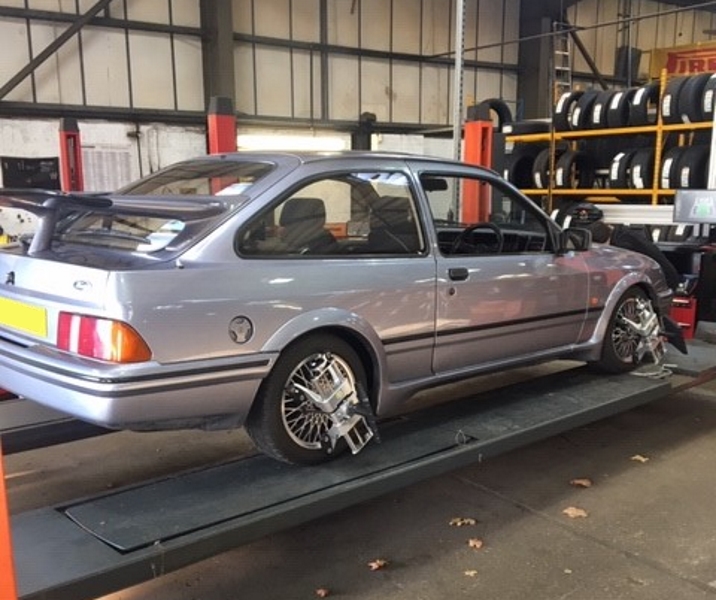 Ford Sierra RS Cosworth wheel alignment