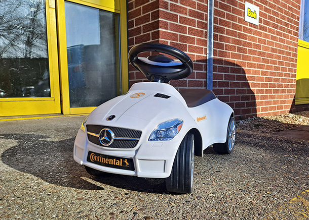 Be the 1000th Bush Tyres Catterick Customer and WIN this Mercedes-Benz Kids Ride-On Car