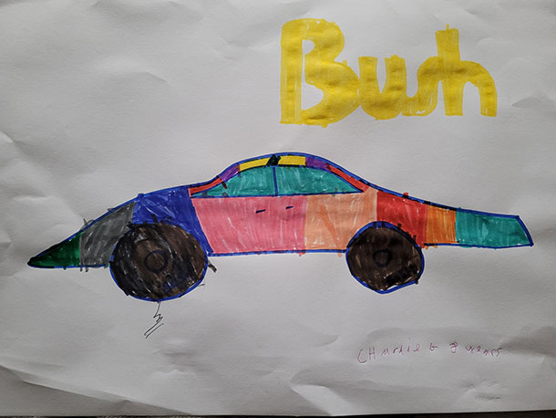 Bush Tyres Comp entry by Charlie age 8