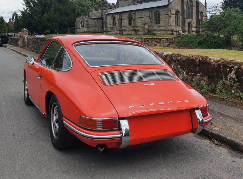 Porsche 912E view from rear Porsche 912E view from rear