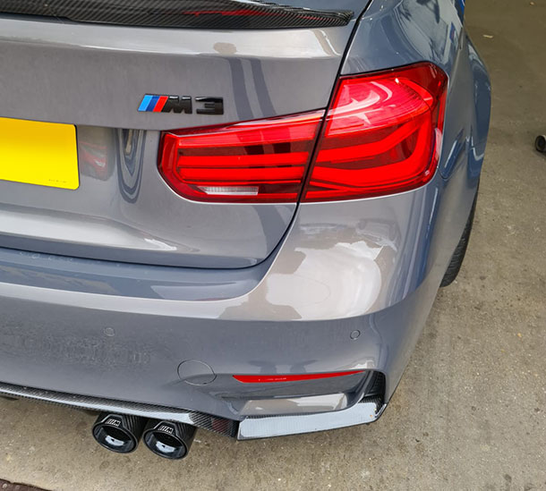 BMW M3 Competition in for TPMS and Wheel Balancing in Horncastle