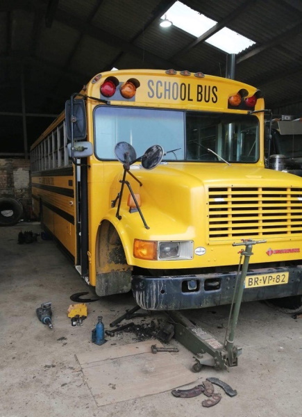 International Yellow School Bus | Bush Tyres