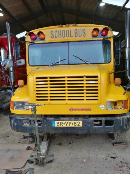 International Yellow School Bus | Bushmobile | Bush Tyres
